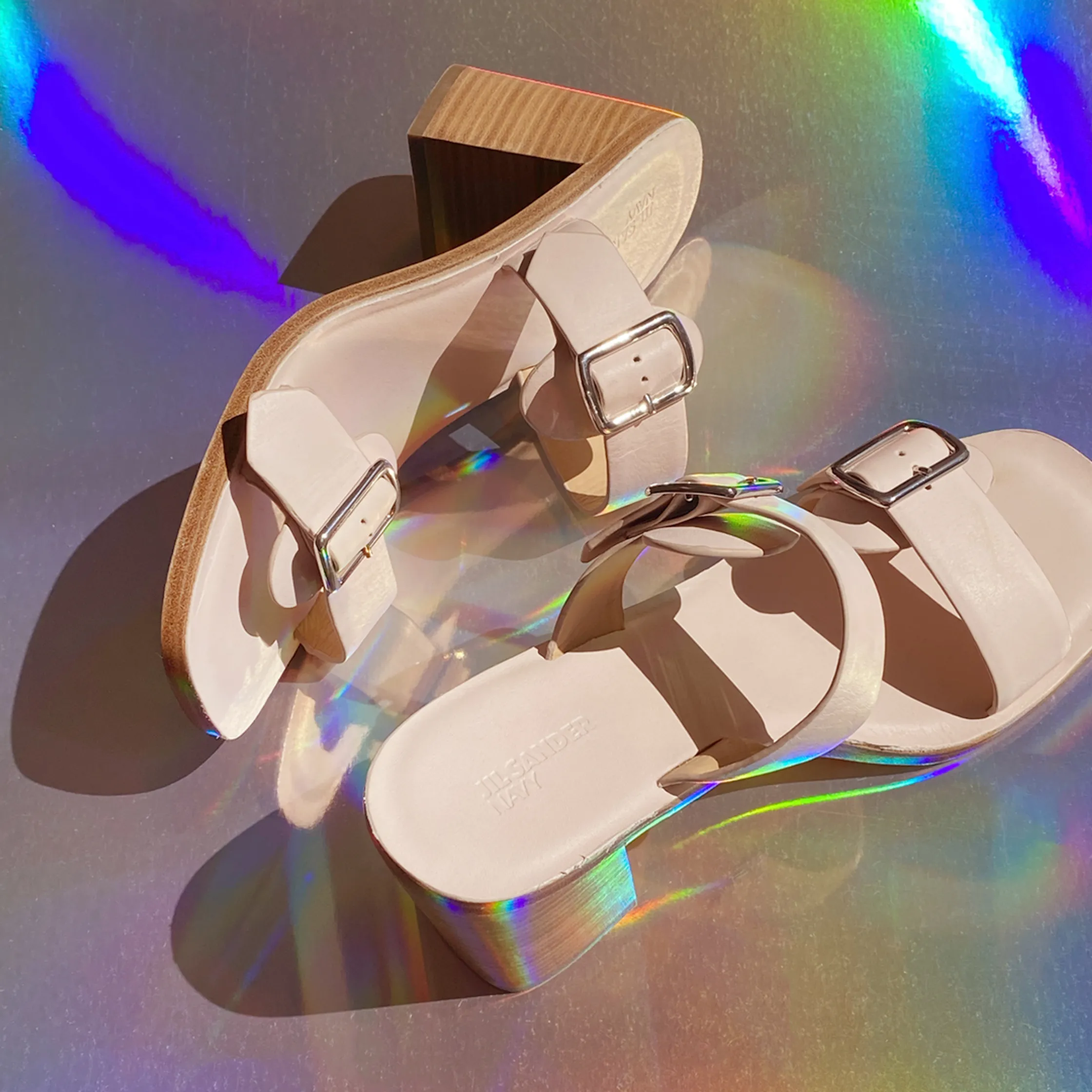 Product photography heels pastel