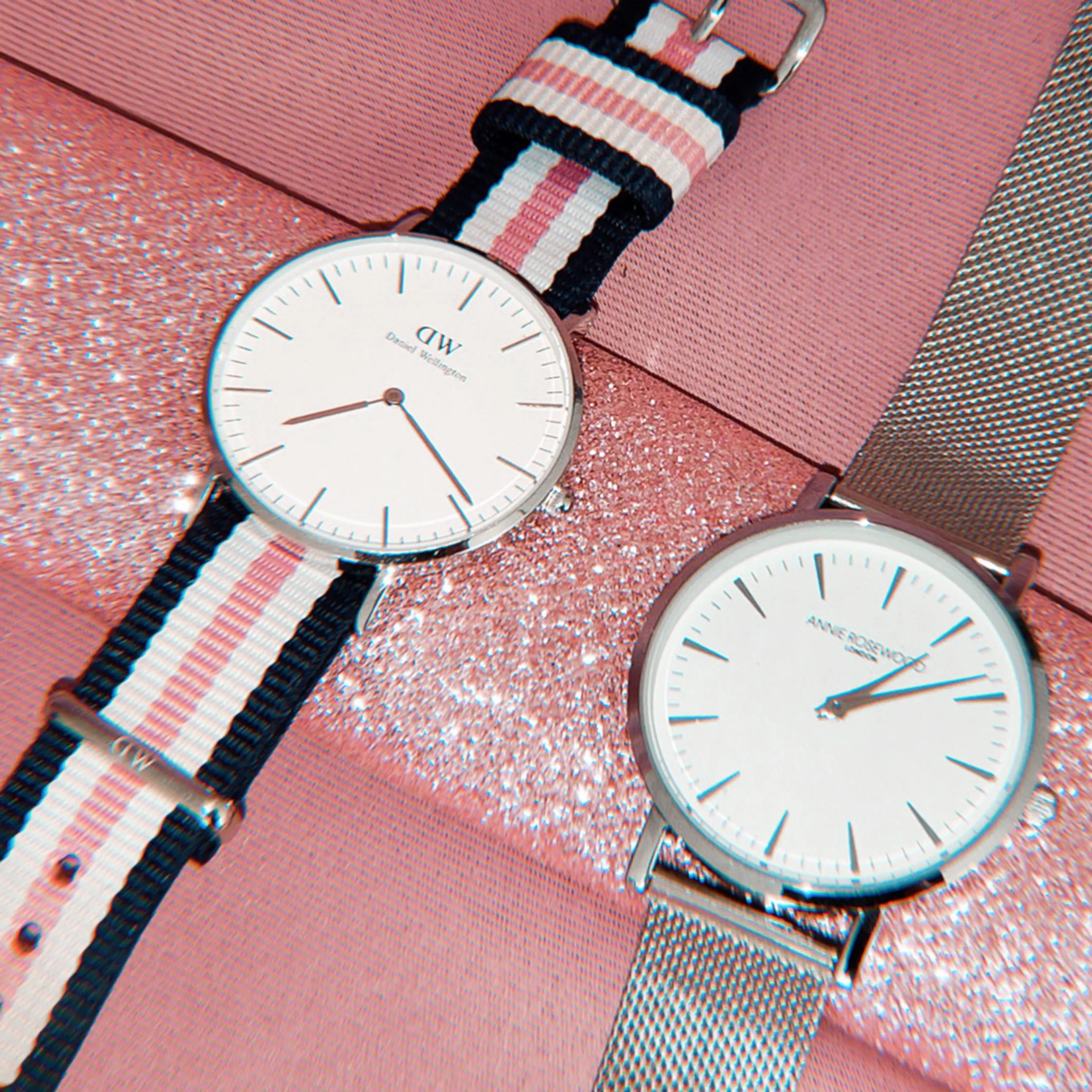 Product photography colorful sunglasses on box