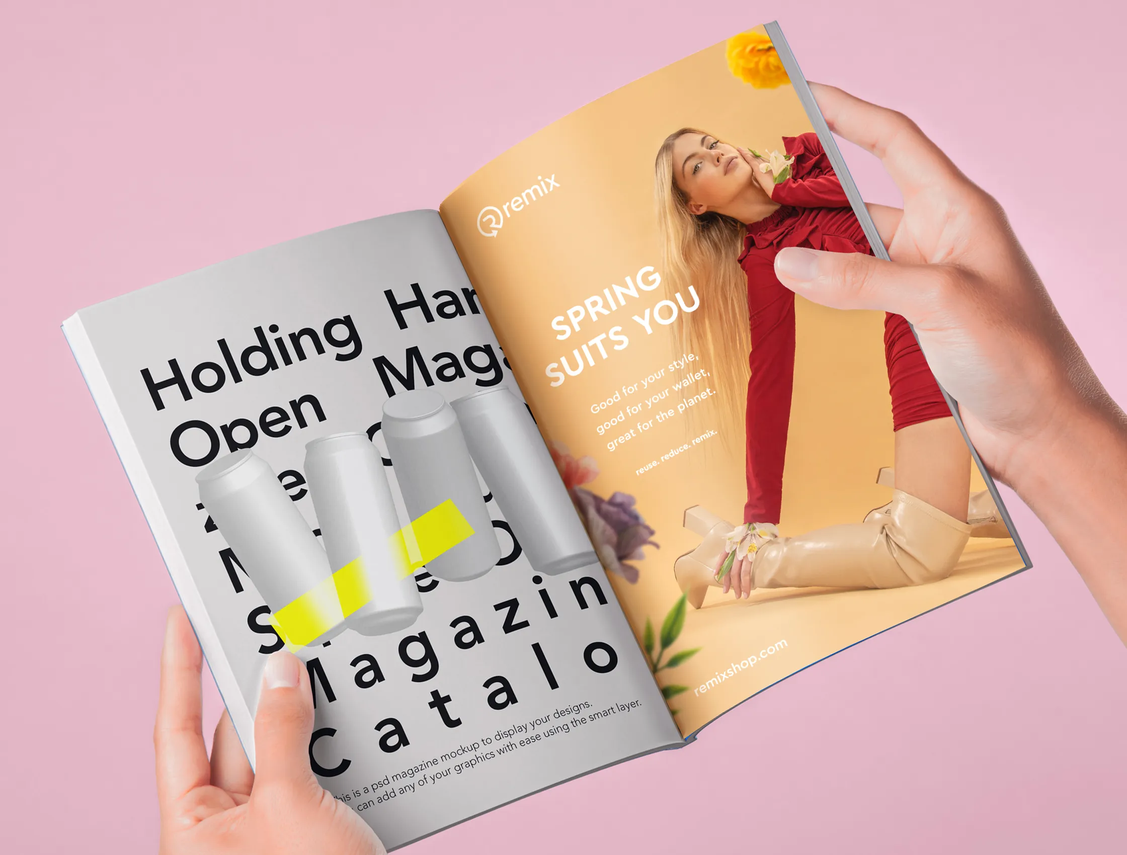 Spring campaign full page ad design