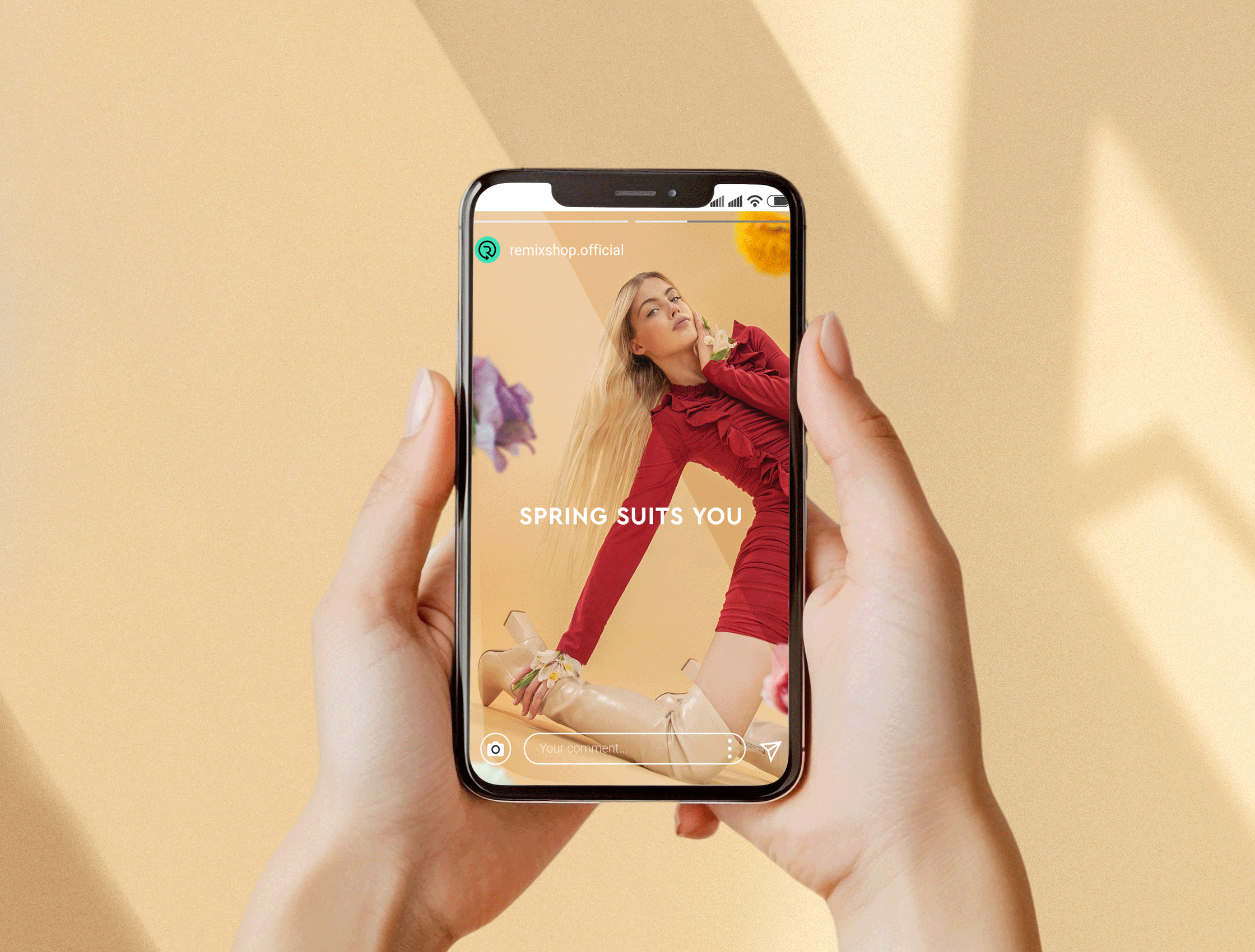 Spring campaign instagram stories